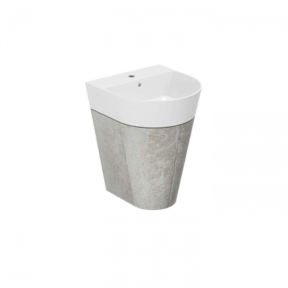 Azzurra Forma Тумба подвесная 50х47х65см, с 2 дверцами, с раковиной, цвет: Cement