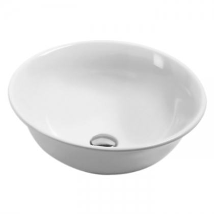 Azzurra Jubilaeum Раковина накладная круглая 48xH18 см, без отв., цвет: Bianco lucido