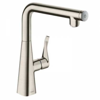 Hansgrohe Metris Select Смеситель  для кухни на 1 отв, поворотный излив, цвет: сталь