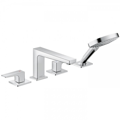 Hansgrohe Metropol смеситель на край ванны, на 4 от.в., цвет: хром