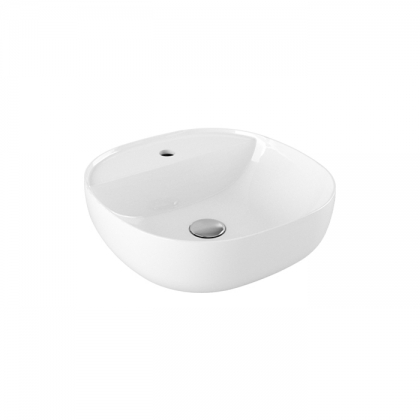 Azzurra Elegance Zip Раковина накладная, 45x45xH15 см, 1 отв., без перелива, цвет: Bianco lucido