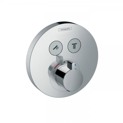 Hansgrohe ShowerSelect S Термостатический смеситель на 2 потребителя, внешняя часть, цвет: хром