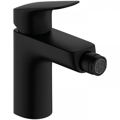 Hansgrohe Logis Смеситель для биде, 1 отв., с донным клапаном, цвет: черный матовый