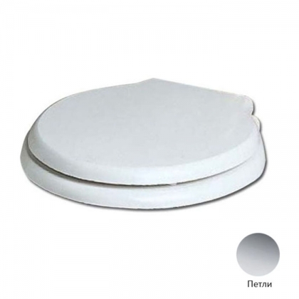 Azzurra Jubilaeum Сиденье для унитаза, микролифт, цвет: Bianco lucido/хром