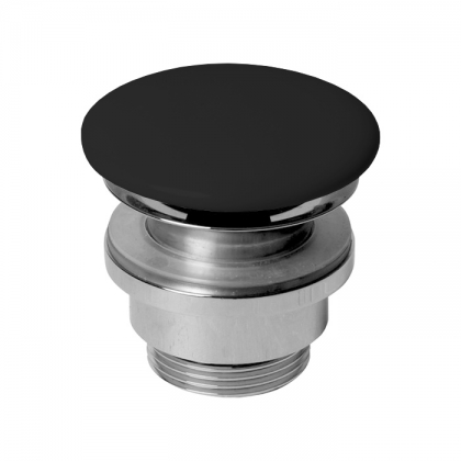 Azzurra Донный клапан для раковины, click clack, с крышкой керамической, цвет: Carbone