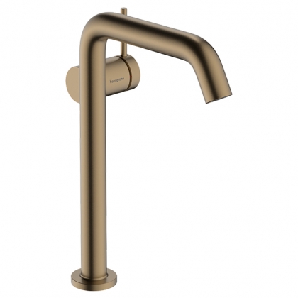 Hansgrohe Tecturis S Смеситель для раковины, на 1 отв., высокий, цвет: бронза матовая