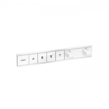 Hansgrohe RainSelect Термостат для душа, 4 источника, внешняя часть, цвет: белый матовый