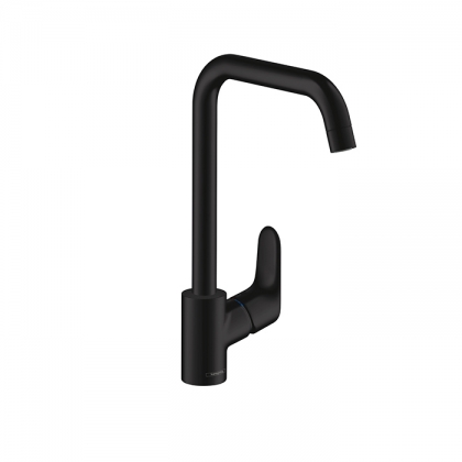 Hansgrohe Focus Кухонный смеситель для кухни, 260, однорычажный, цвет: черный матовый