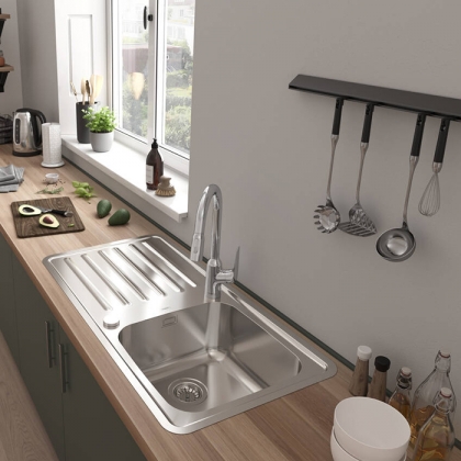 Hansgrohe Focus M42 Смеситель для кухни, 1 отв., цвет: нержавеющая сталь