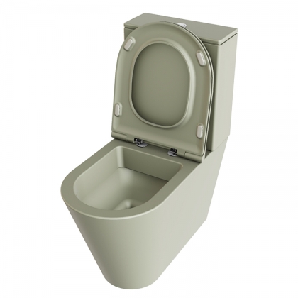 Azzurra Forma Унитаз моноблок, 68х37х83,5см, безободковый, цвет: Nature green