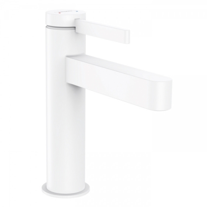 Hansgrohe Finoris Смеситель для раковины, 1 отв., с донным клапаном, цвет: белый матовый