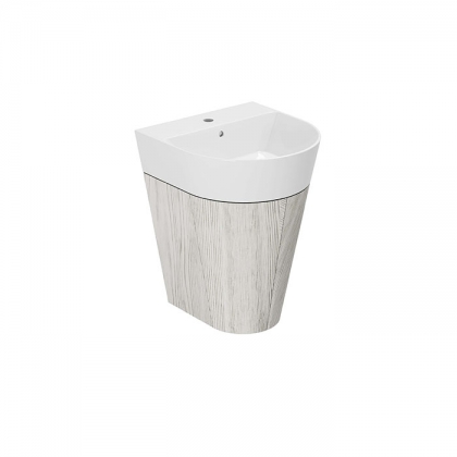 Azzurra Forma Тумба подвесная 50х47х65см, с 2 дверцами, с раковиной, цвет: Olmo bianco