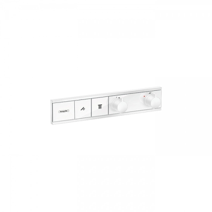 Hansgrohe RainSelect Термостат для душа, 2 источника, внешняя часть, цвет: белый матовый