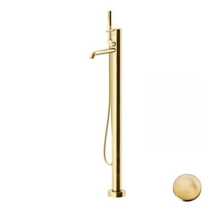 Gattoni Circle Two Смеситель для ванны напольный 994 мм, с встроенной частью, цвет: Oro Brush