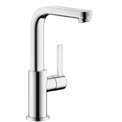 Hansgrohe Metris S Смеситель для раковины, однорычажный, поворотный излив 120&amp;deg;, цвет: хром