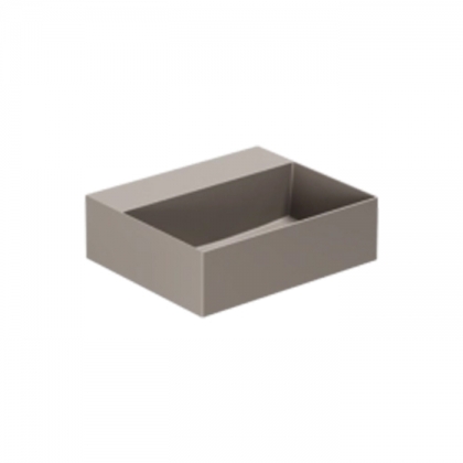 Azzurra Elegance Squared Раковина подвесная/накладная, 42x35xH12,5 см, без отв., цвет: Tortora