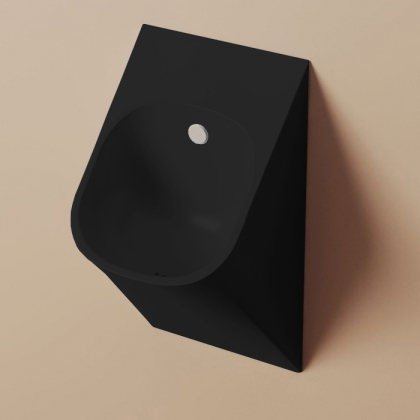 Artceram LA FONTANA 2.0 Писсуар подвесной 33х31хh62см, с сифоном и крепл., saniglaze, цвет: черный матовый