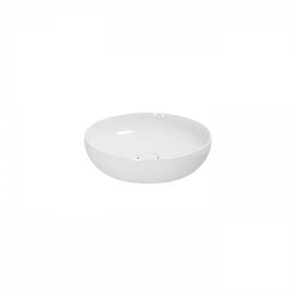 Azzurra Elegance Circle Раковина круглая накладная, &amp;amp;empty;40xH10 см, без отв., без перелива, цвет: Bianco lucido