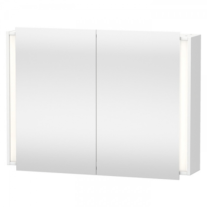 Duravit Ketho Зеркальный шкаф 100х18xh75см, 2 дверцы, 2 полки, с розеткой и сенс. выключателем, цвет: белый матовый