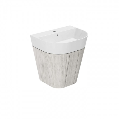 Azzurra Forma Тумба подвесная 60х47х64.5см, с 2 дверцами, с раковиной, цвет: Olmo bianco