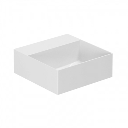 Azzurra Elegance Squared Раковина подвесная/накладная, 35x35xH12,5 см, без отв., цвет: Bianco lucido