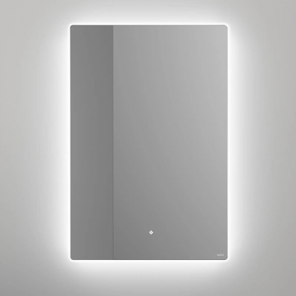 Salini Зеркало для ванны OMBRA 70х90х2.5см., с LED подсветкой, влагостойкое AGC Сrystalvision, сенс. выкл., крепления, обогрев, антизапот.	