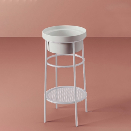 Artceram Fuori Scala Металическая структура &amp;Oslash;38хh83см с раковиной, без отв., Fuori Scala &amp;Oslash;40, напольный, цвет: белый матовый/белый глянцевый