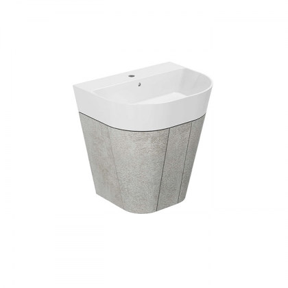 Azzurra Forma Тумба подвесная 60х47х64.5см, с 2 дверцами, с раковиной, цвет: Cement